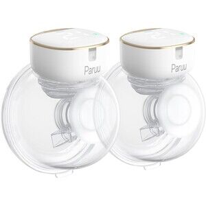 Paruu R10 Wearable Breast Pump Electric Portable Hands-Free with 4 Modes 2 Pack